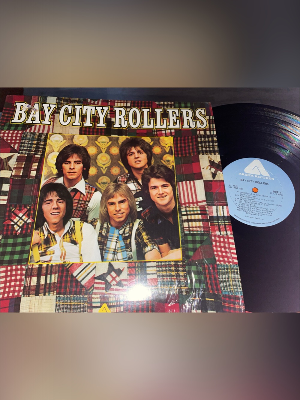 Vinyl Record - Multicolor Plaid Cover